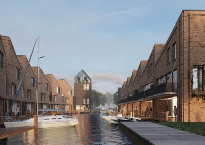 Residential living at Harbour in Leiden, Netherlands - archviz 01