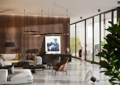 Glass Cube, St. Margrethen, Switzerland - office rendering 02 by RNDR