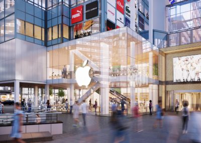 Apple retail store in Oslo, Norway - interior retail rendering 03