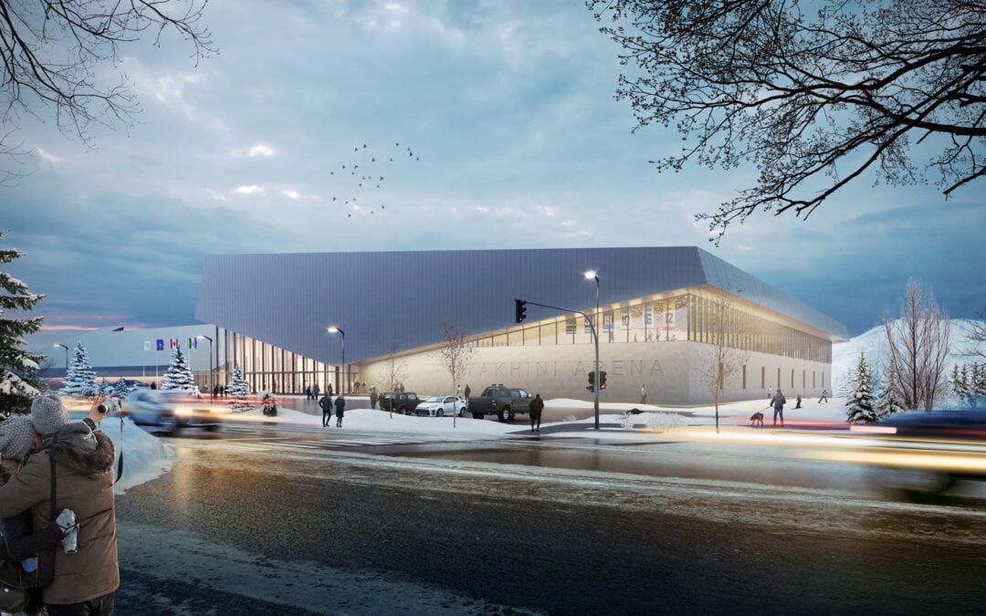 Architectural 3D Rendering with a Winter Mood Showcasing Silent Streets and Chillingly Beautiful Designs