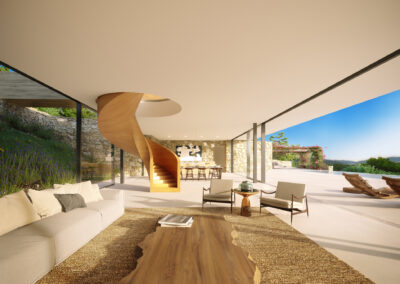 Private Villa, Ibiza, Spain - storytelling interior render 02