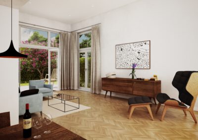 Water Villa, Amsterdam, Netherlands - interior architectural render 01