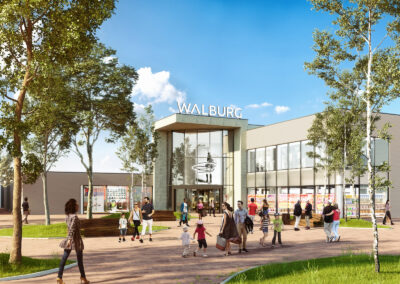 Shopping Mall in Walburg, Netherlands - storytelling architectural visualization 01