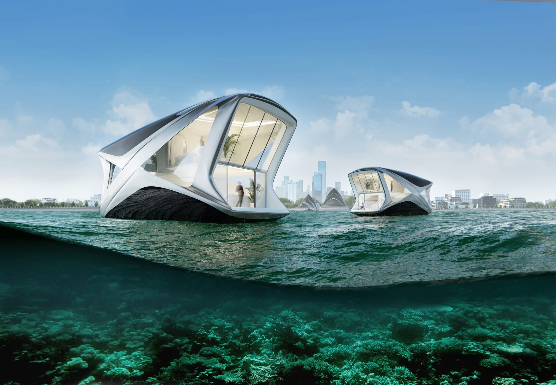 Naval architecture rendering - boat 3D visualization 16