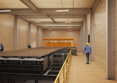 Warehouse design of logistic commercial building, Texas, USA - exterior retail rendering 10