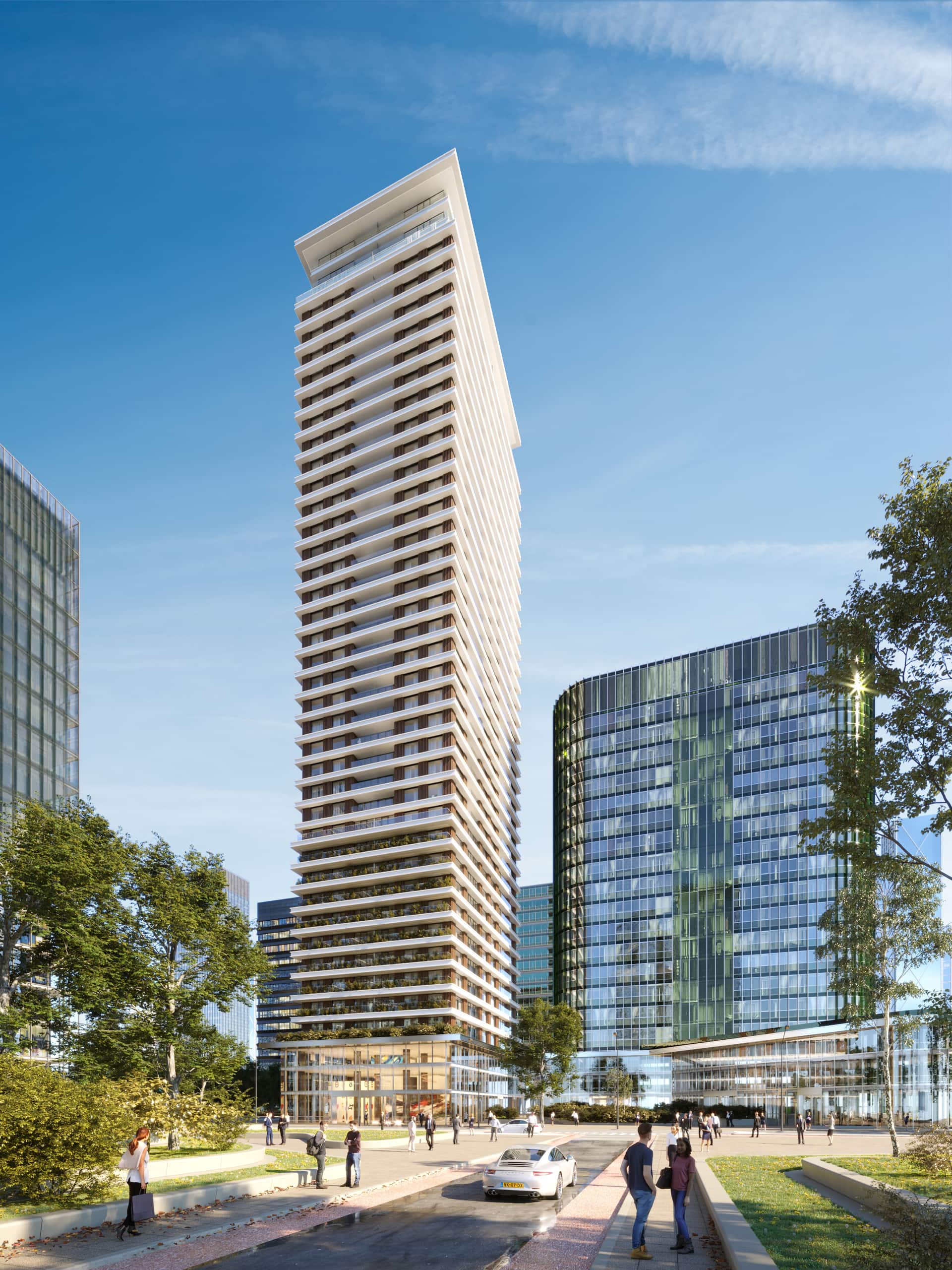 Dreeftoren - office and residential towers, Amsterdam, Netherlands - office rendering 03 Dreeftoren - office and residential towers, Amsterdam, Netherlands - office rendering 03