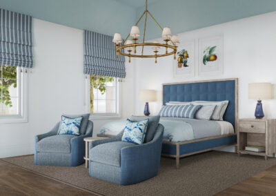 USA, 4-bedroom Cottages Blue Colour Palette, Florida - RNDR rendering 03