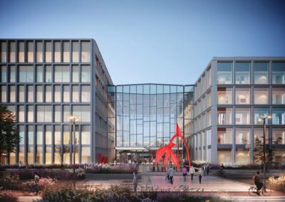Hospital Atrium UMC, Amsterdam - 3D render 01