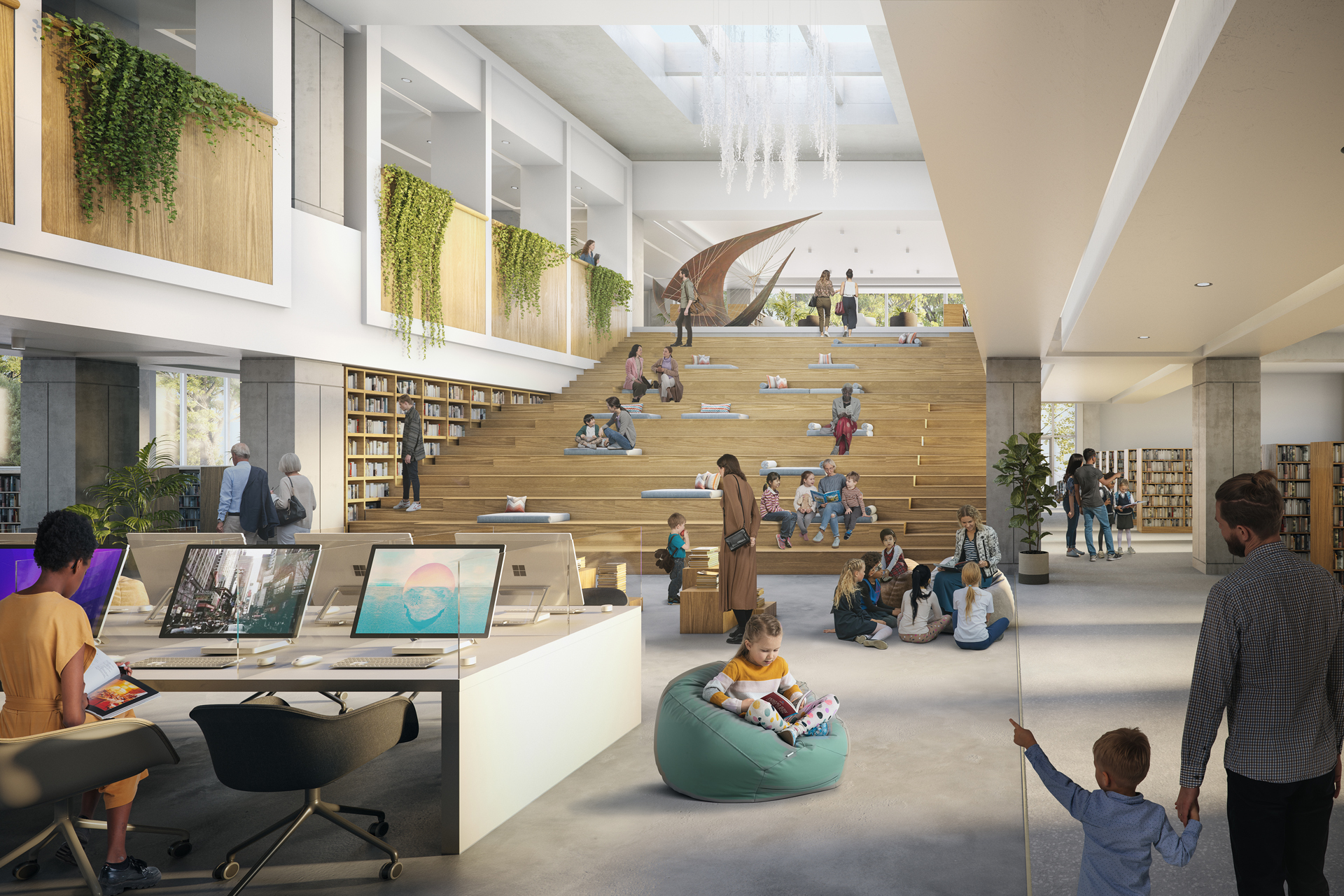 Canada, Bob Prittie Metrotown Library Hellerup - archviz 01 Canada, Bob Prittie Metrotown Library Hellerup - archviz 01 by RNDR