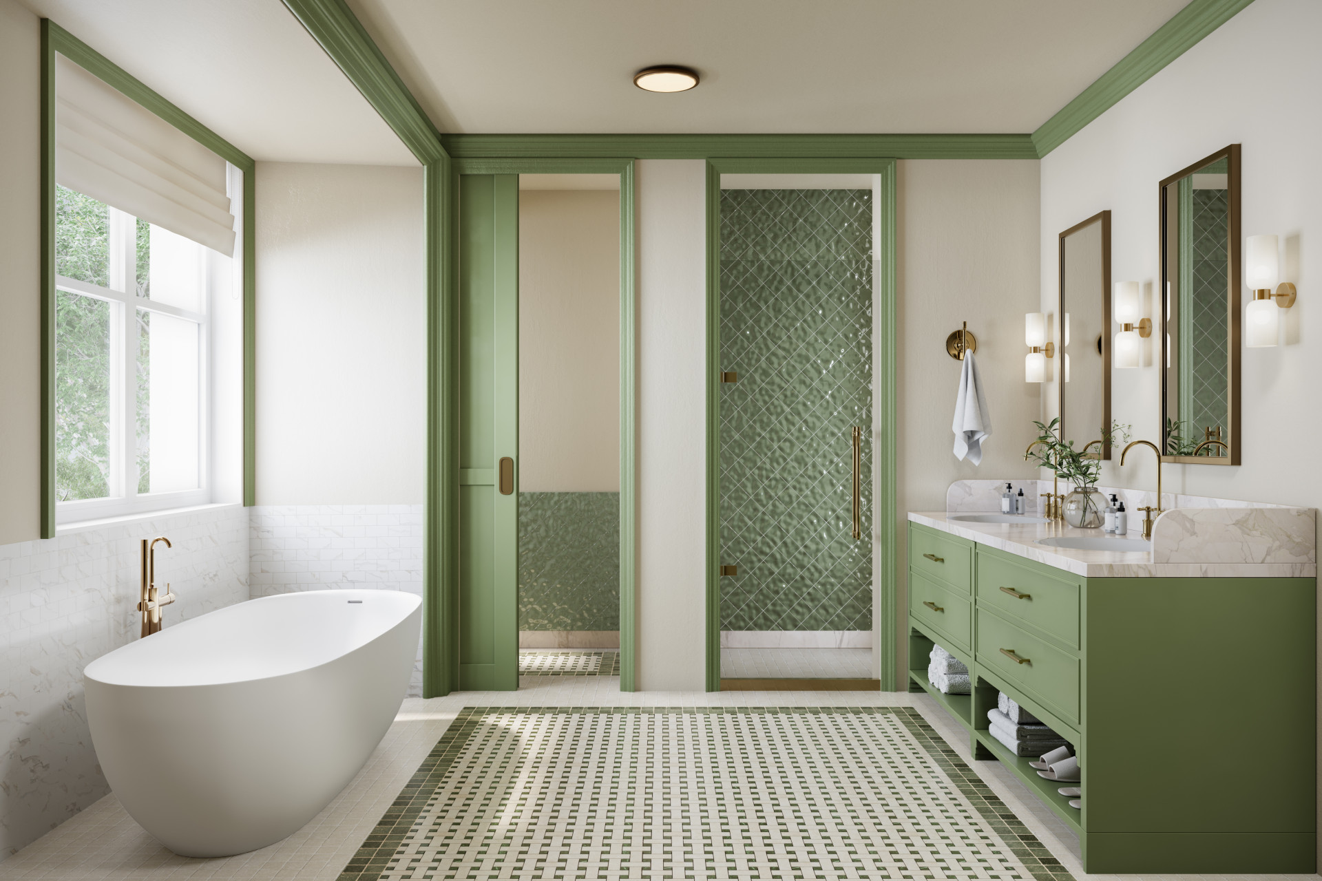 Interior rendering nr 01 of bathroom for Fairway Homes in Florida, USA Interior rendering nr 01 of bathroom for Fairway Homes in Florida, USA