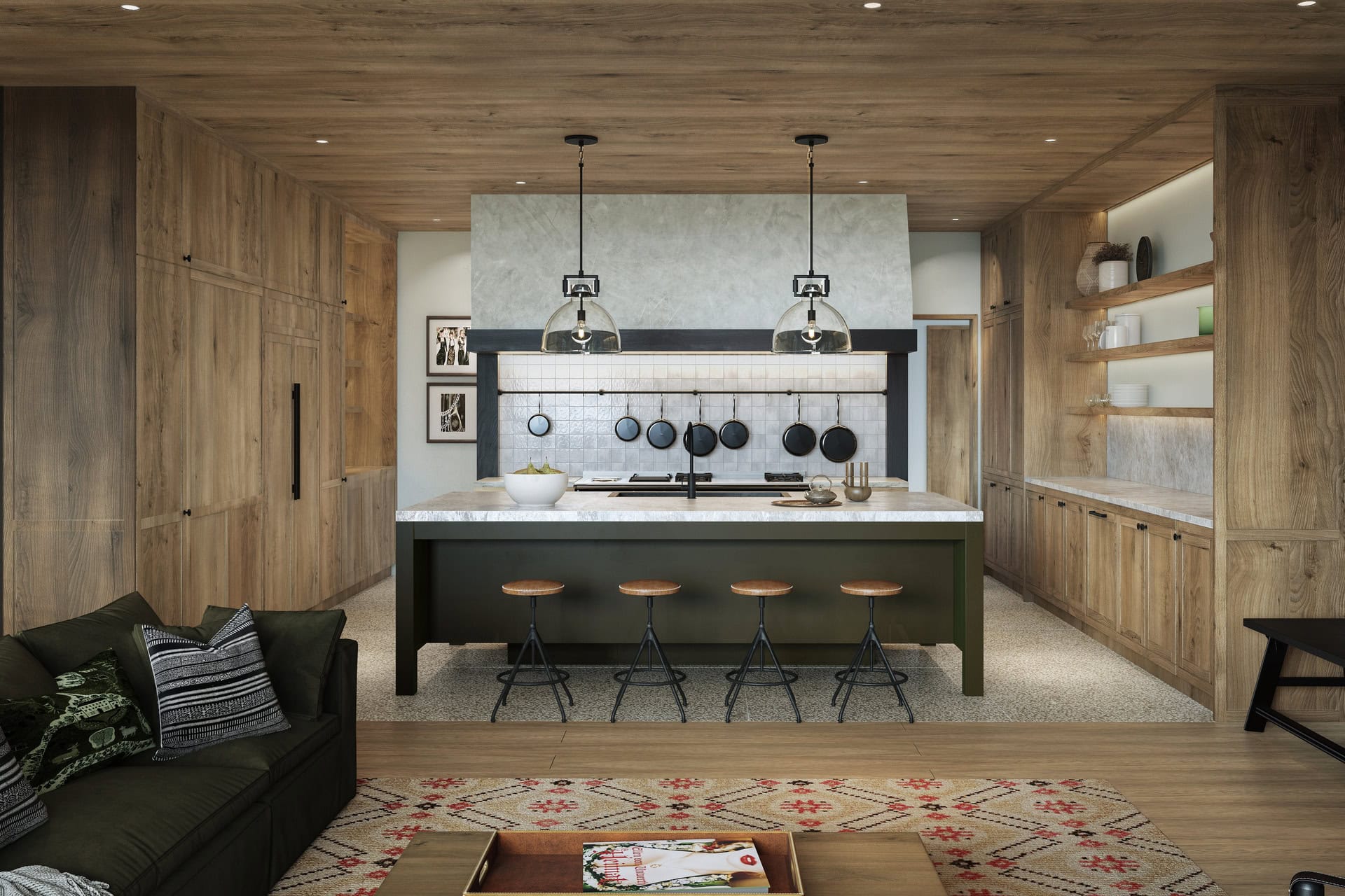 Canada, Revelstoke Interiors - kitchen renering Canada, Revelstoke Interiors - kitchen renering