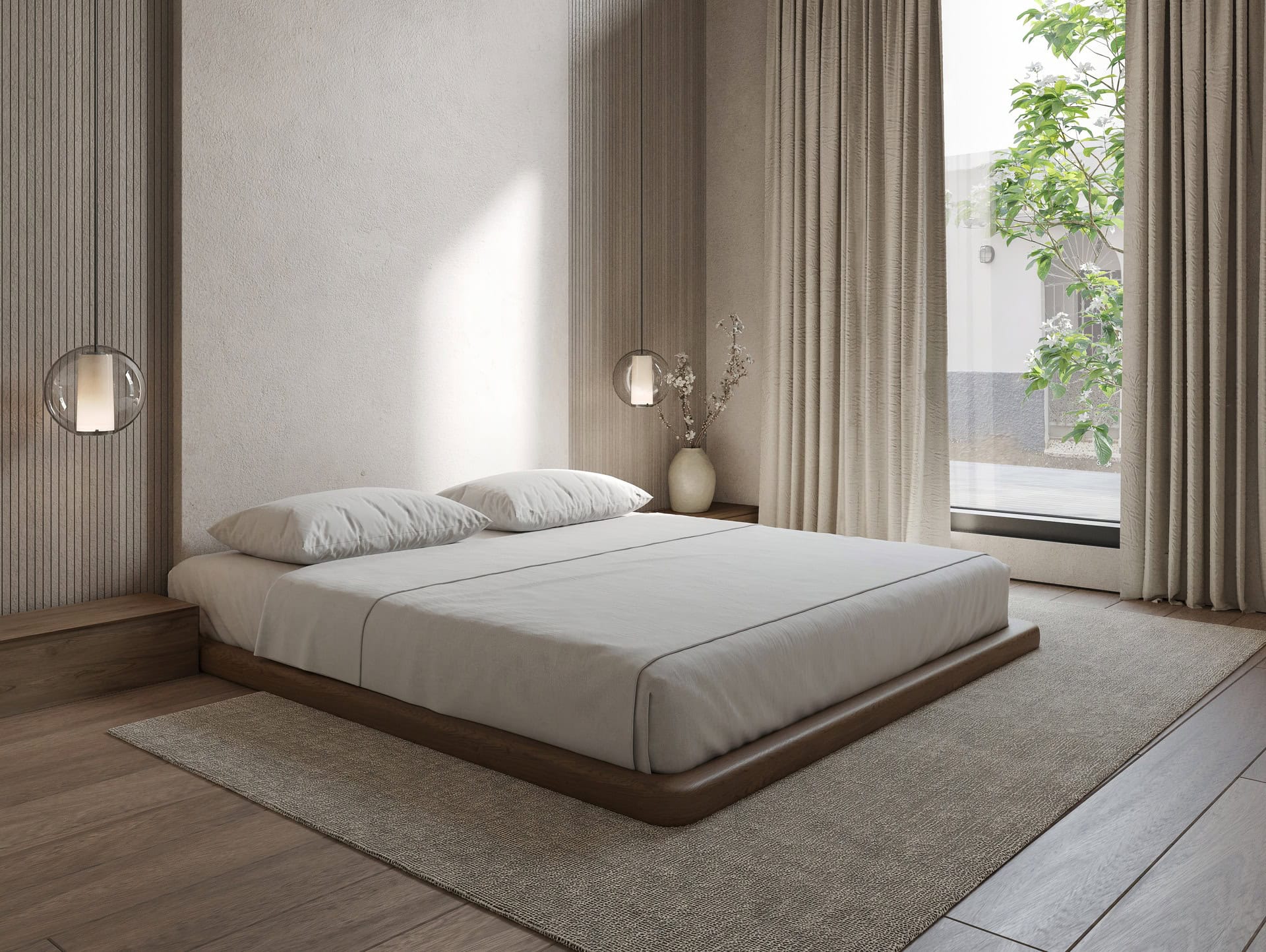 Bedroom rendering for residential project in Malaga,Estepona Bedroom rendering for residential project in Malaga,Estepona